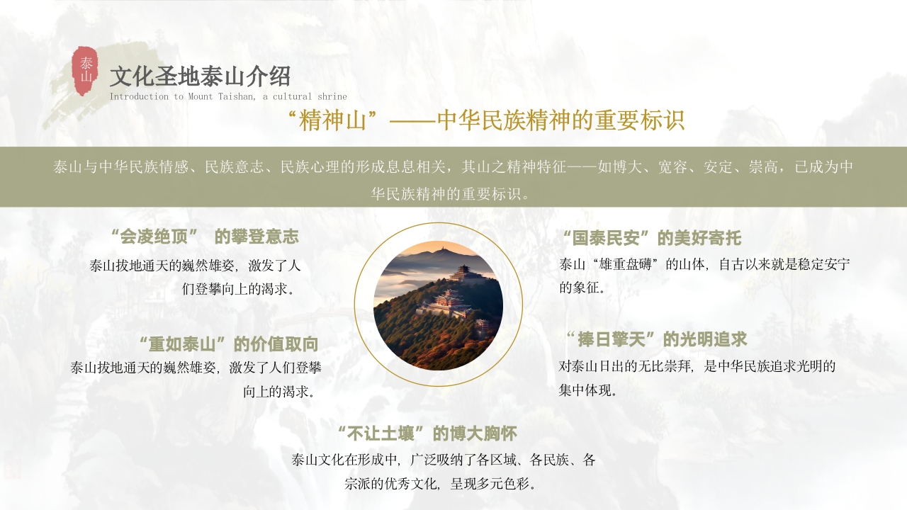 泰山景点介绍旅游推介PPT课件13