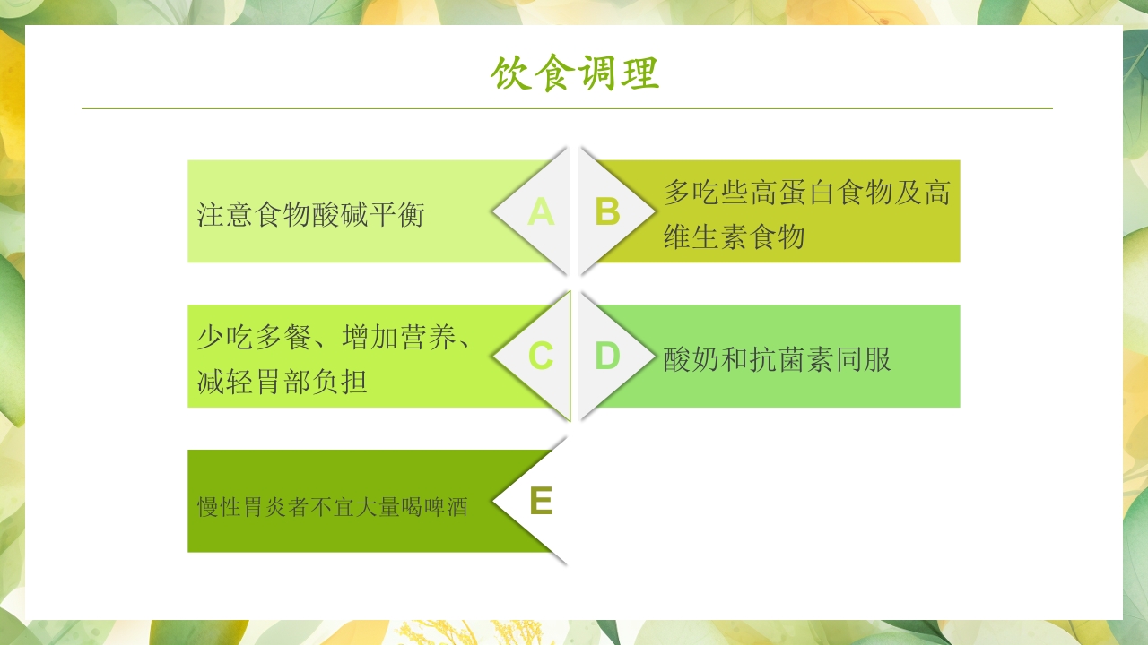 慢性胃炎的健康教育PPT课件13