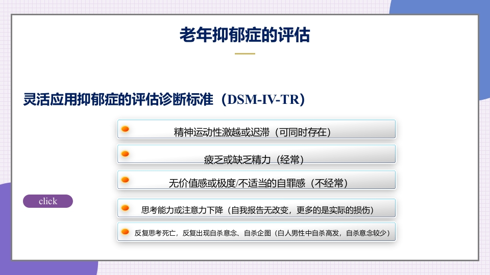 老年抑郁症患者评估与干预PPT课件16