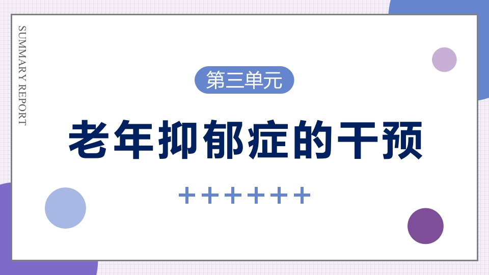 老年抑郁症患者评估与干预PPT课件32