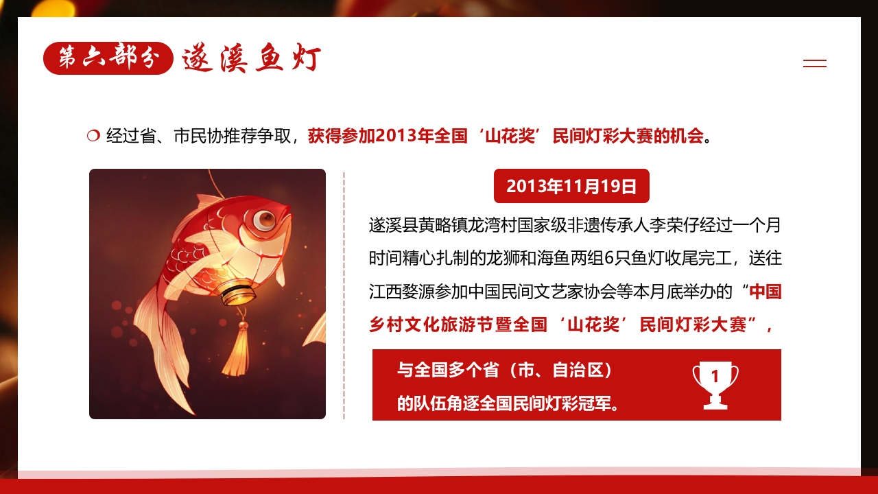 中国非遗文化鱼灯介绍PPT课件30