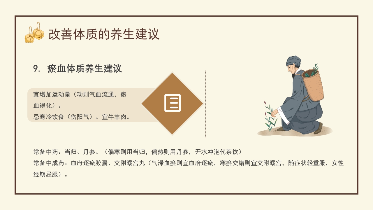 中医体质及养生方案介绍PPT课件23