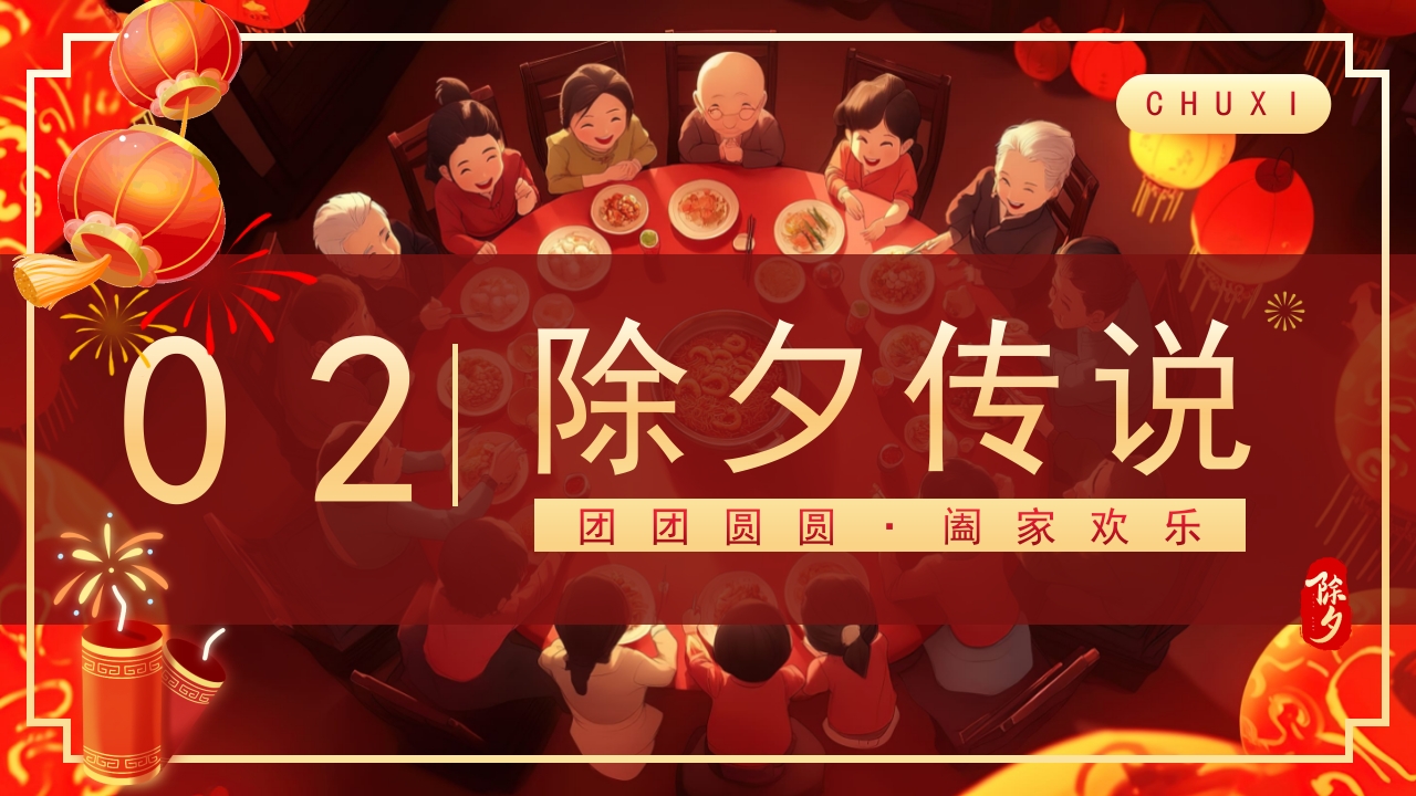 2025除夕夜团圆饭·除夕介绍PPT课件6
