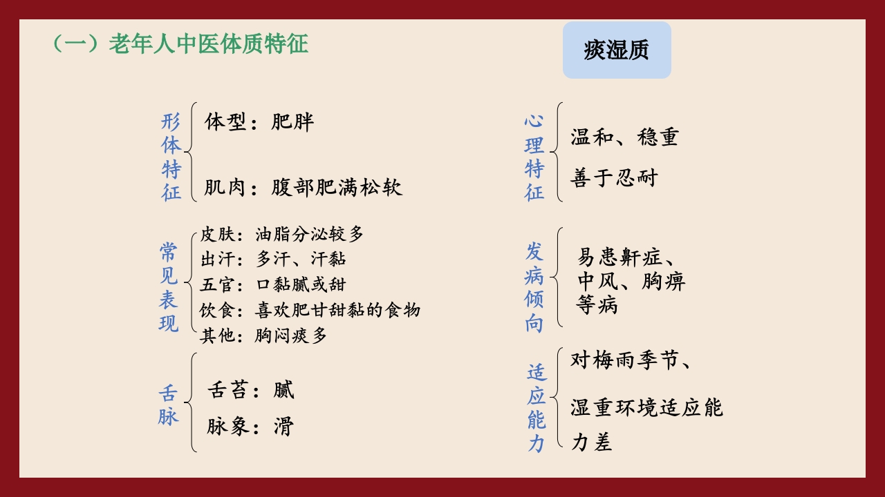 老年人中医体质辨识与保健方法PPT课件24