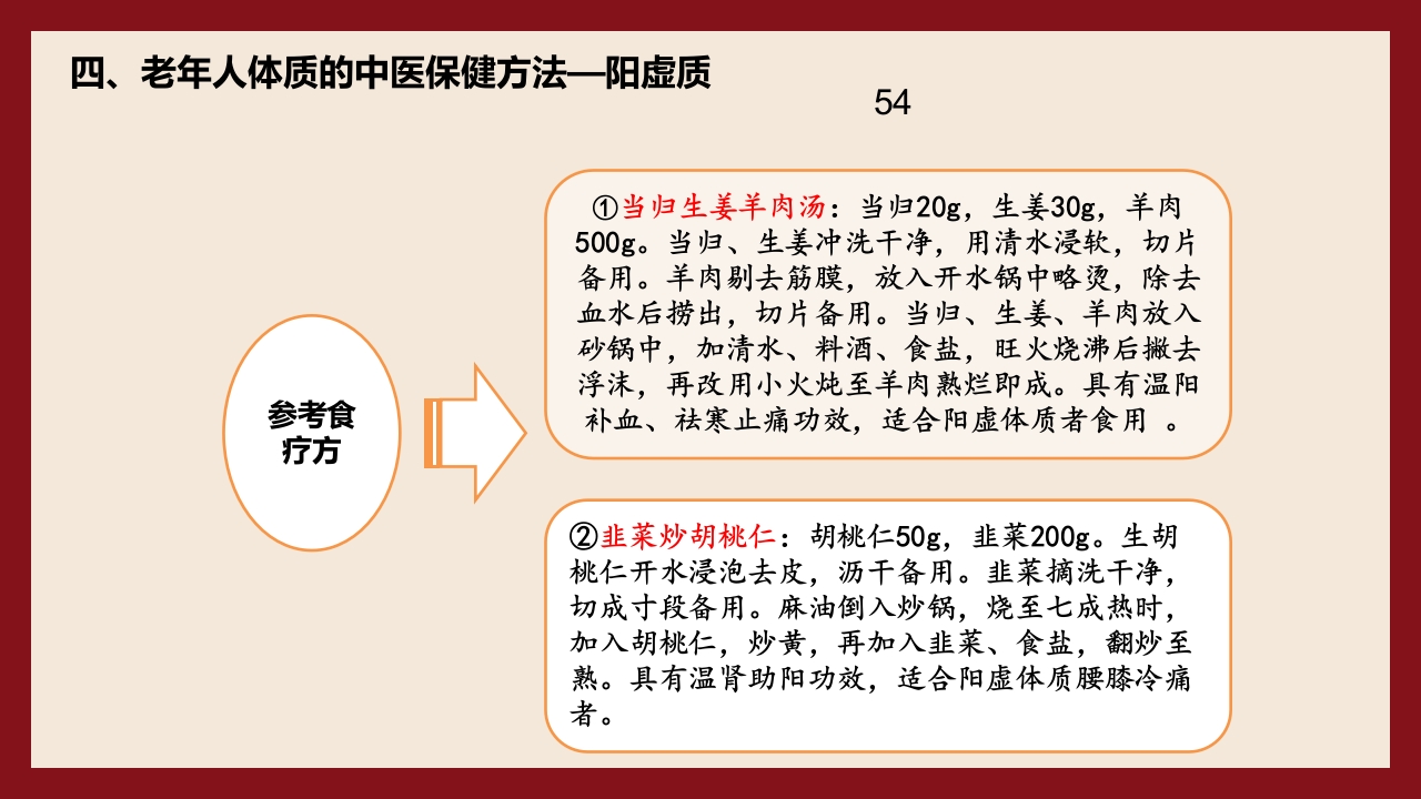 老年人中医体质辨识与保健方法PPT课件54