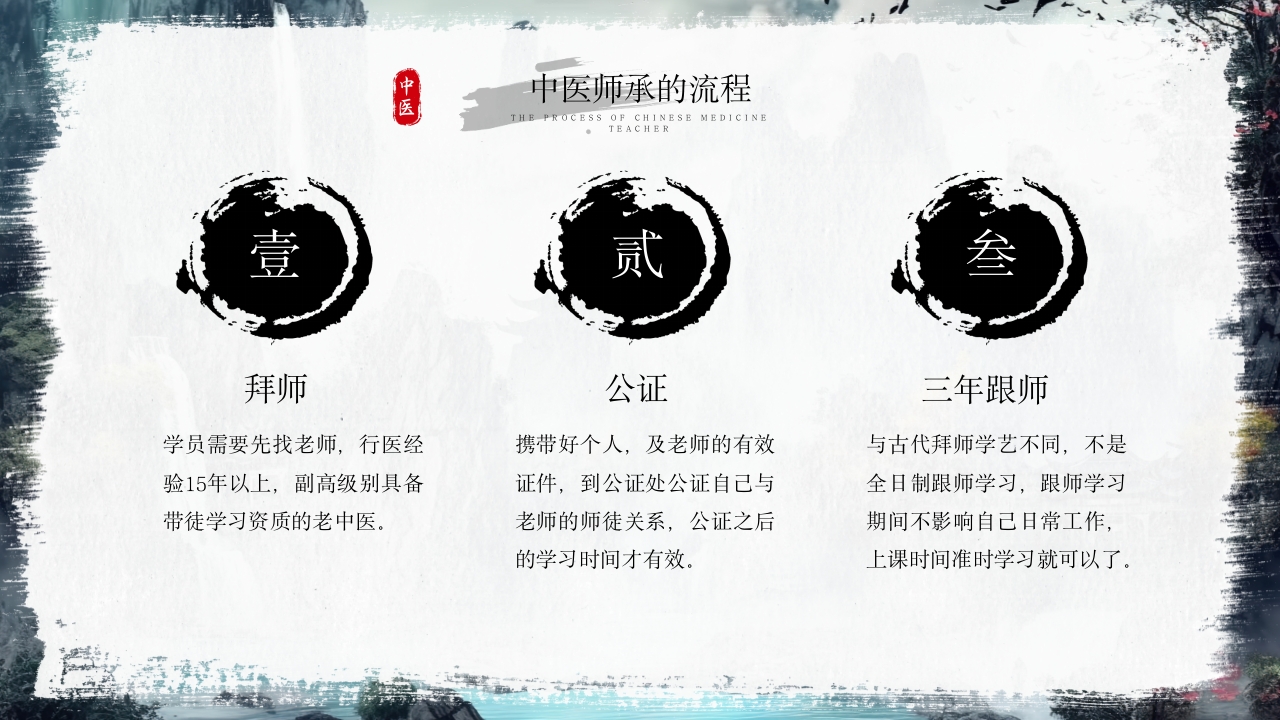 拜师学礼师承中医PPT课件13