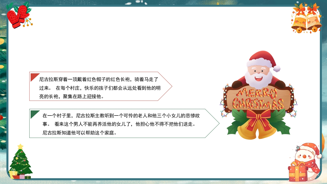 圣诞节圣诞老人传说PPT课件13