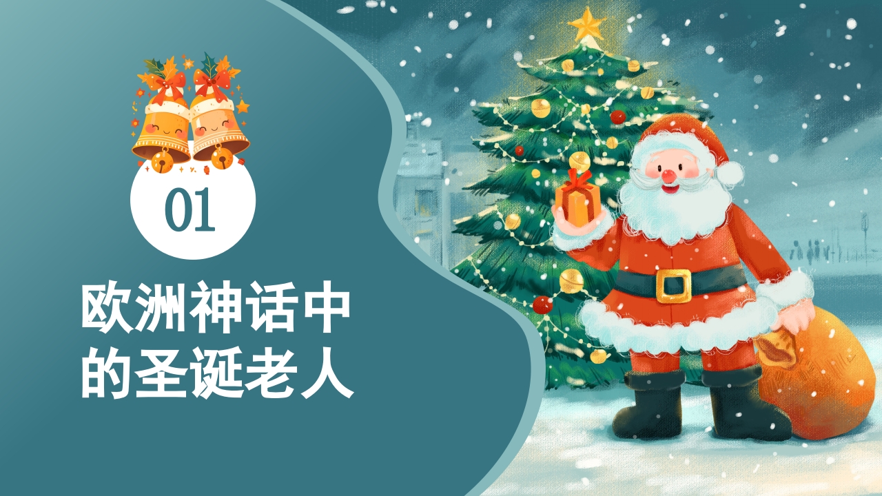 圣诞节圣诞老人传说PPT课件4