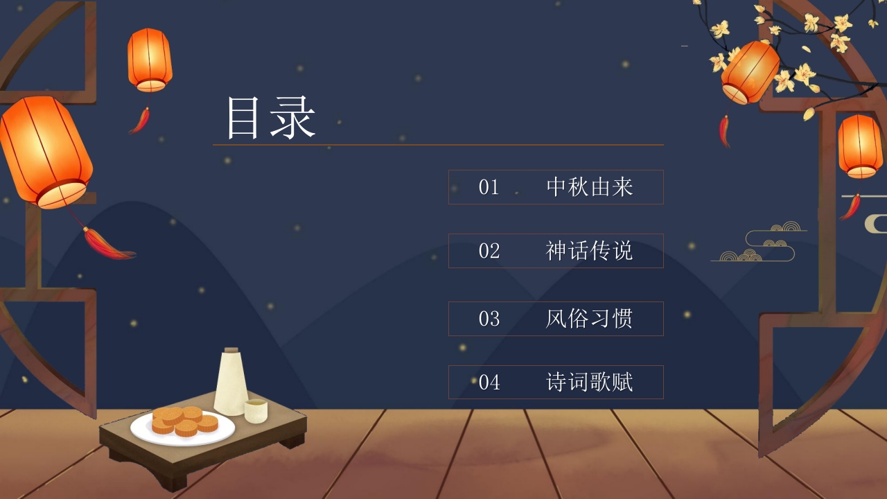“浓情中秋”中秋节节日介绍PPT课件2