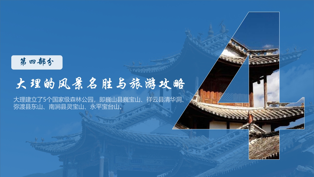 云南大理城市旅游宣传PPT课件16