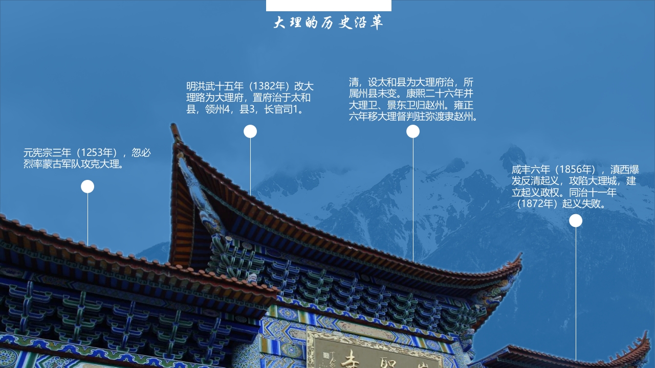 云南大理城市旅游宣传PPT课件7