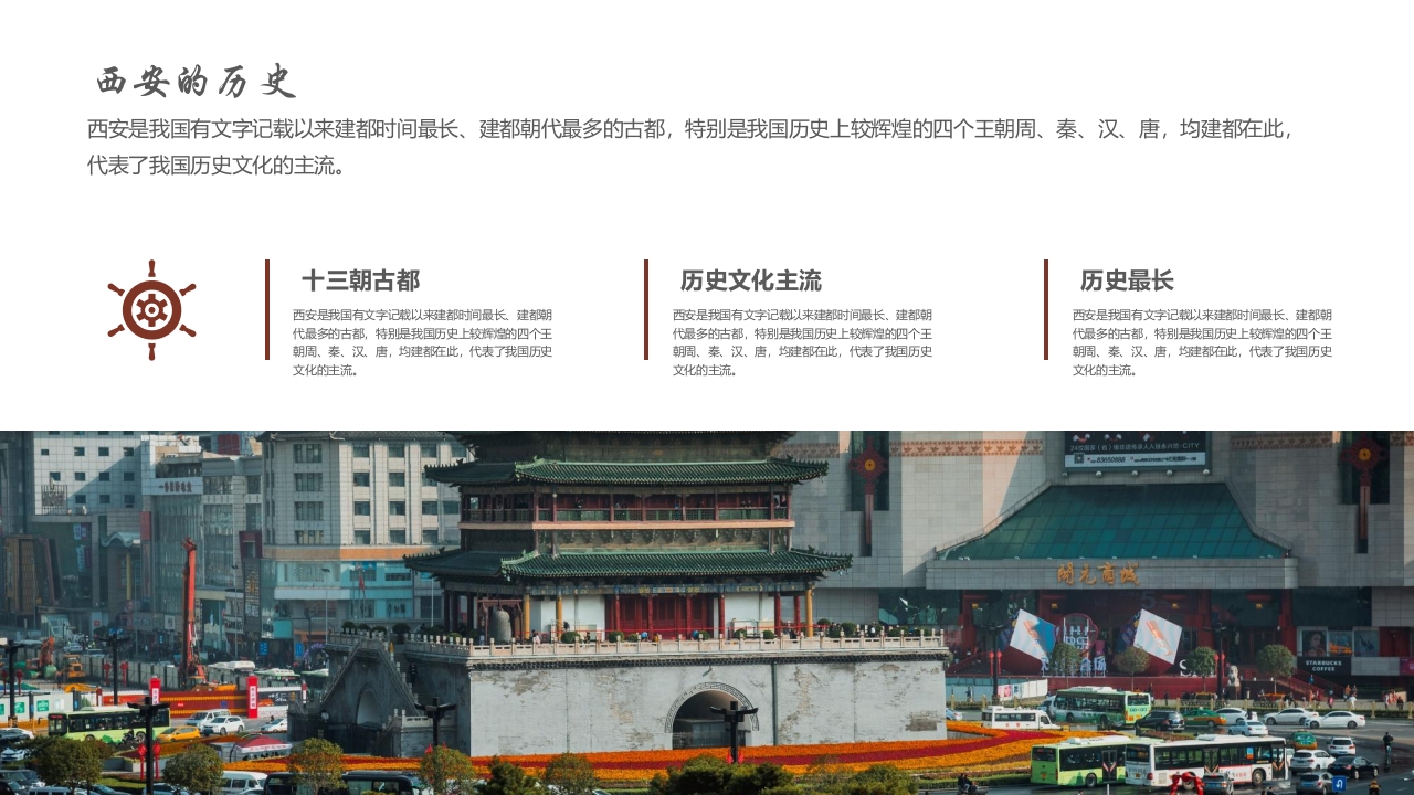 古城西安城市介绍旅游宣传PPT课件5