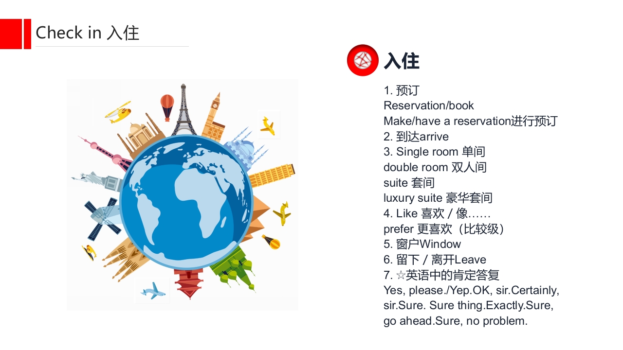 酒店基础英语培训PPT课件18