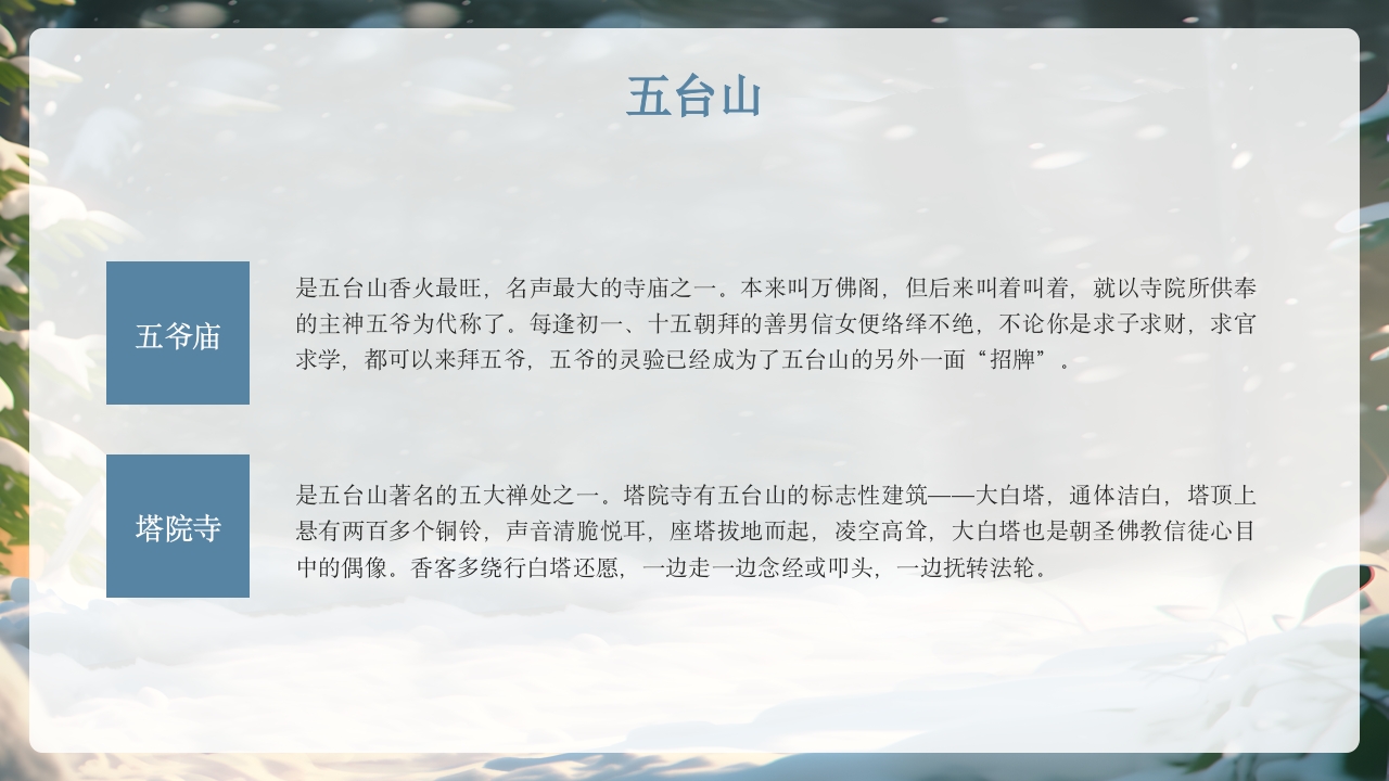 冬季旅游11个推荐地PPT课件28