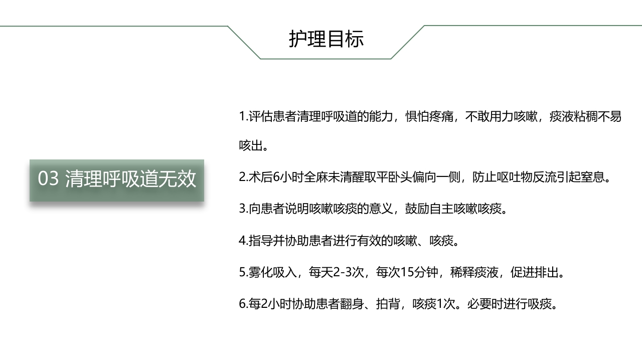肺癌根治术后患者的护理查房PPT课件14