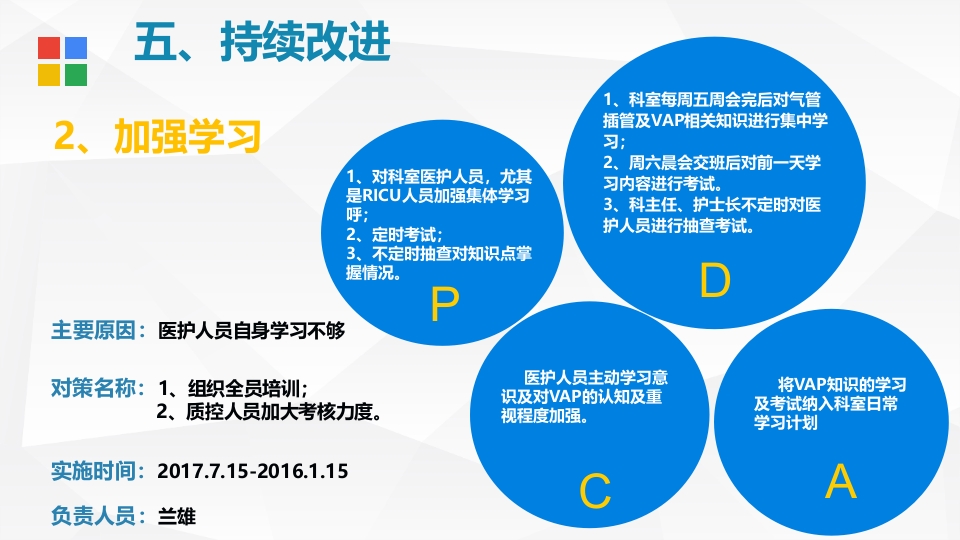 呼吸内科·降低VAP发生率PDCA品管圈PPT课件9