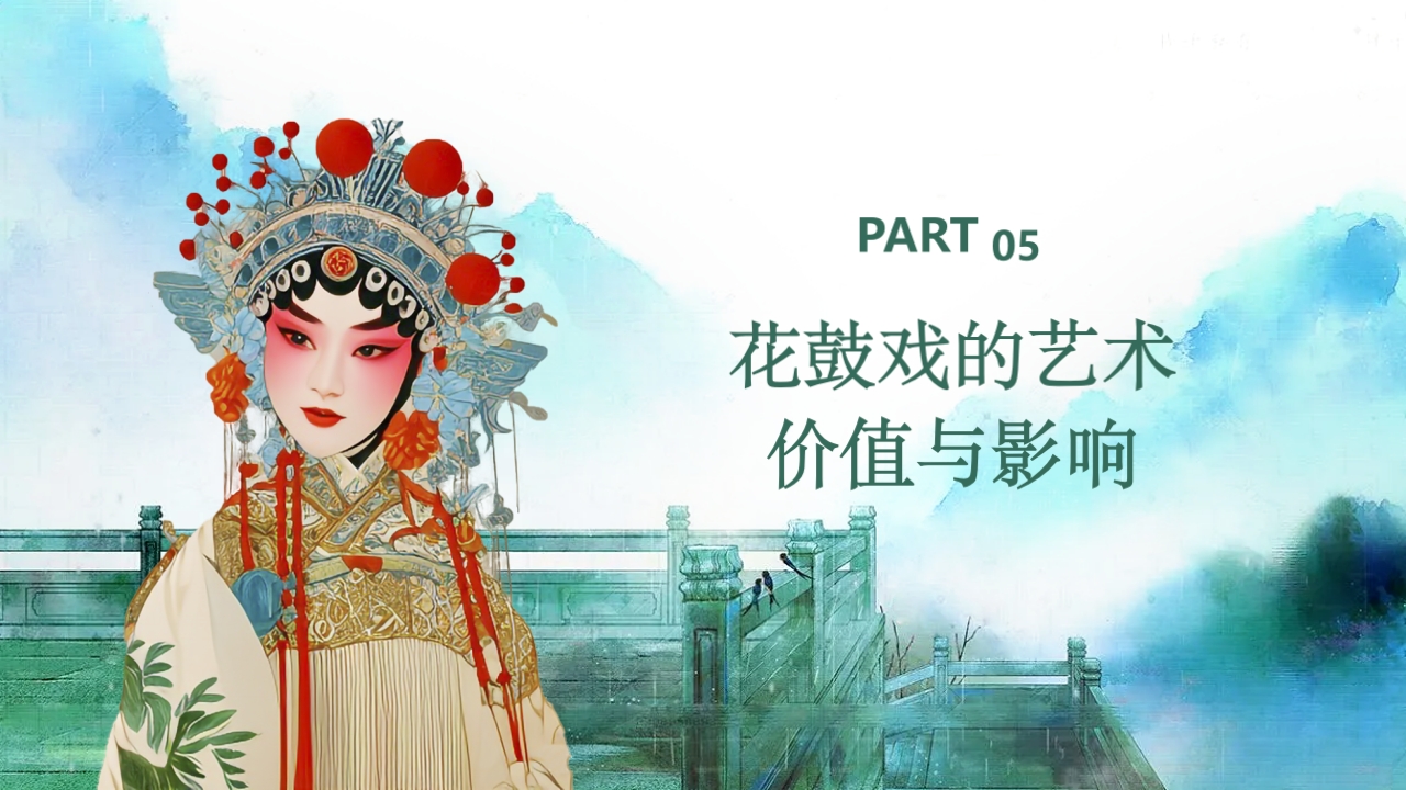 《花鼓戏》中国传统非遗文化PPT课件19