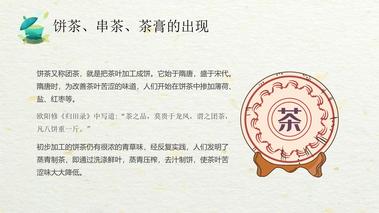 国潮风中国茶的起源与历史PPT课件16