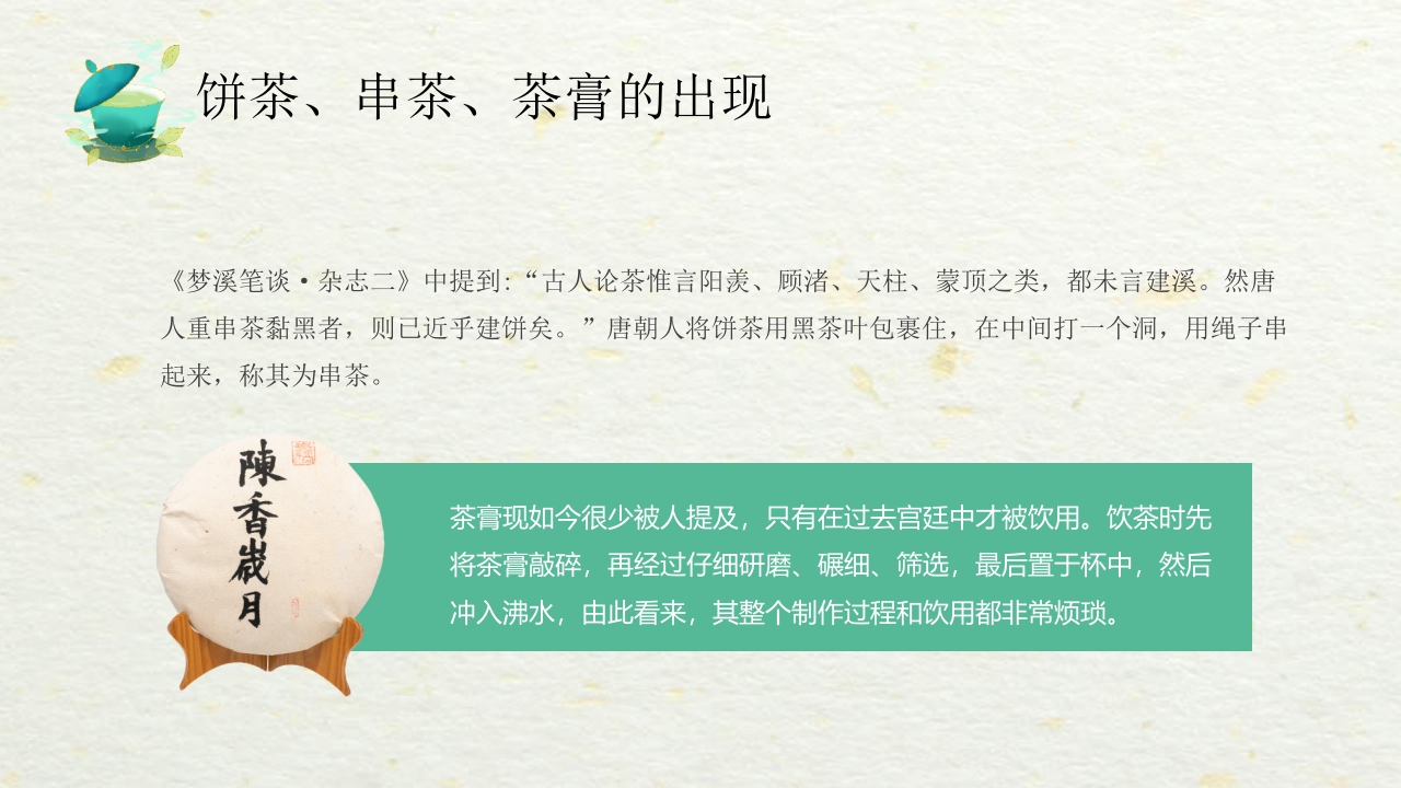 国潮风中国茶的起源与历史PPT课件17