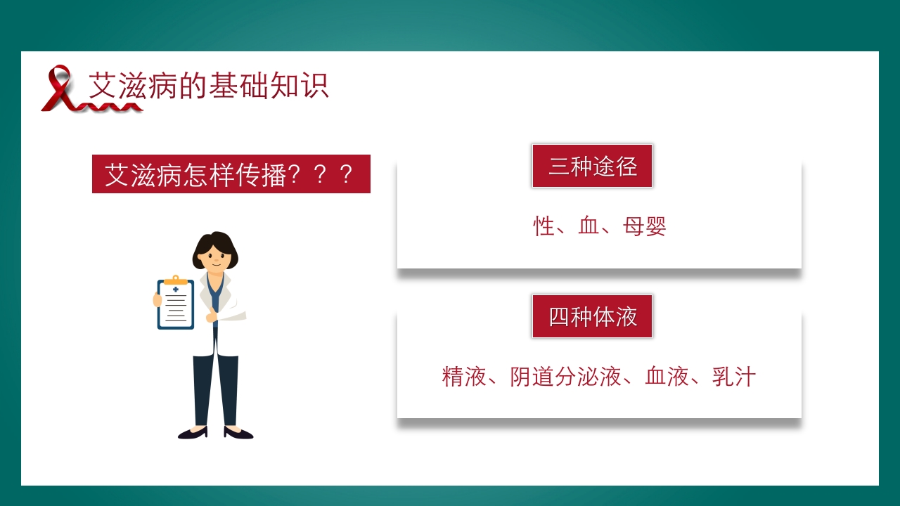 预防艾滋病·携手抗艾·重在预防主题班会PPT课件13