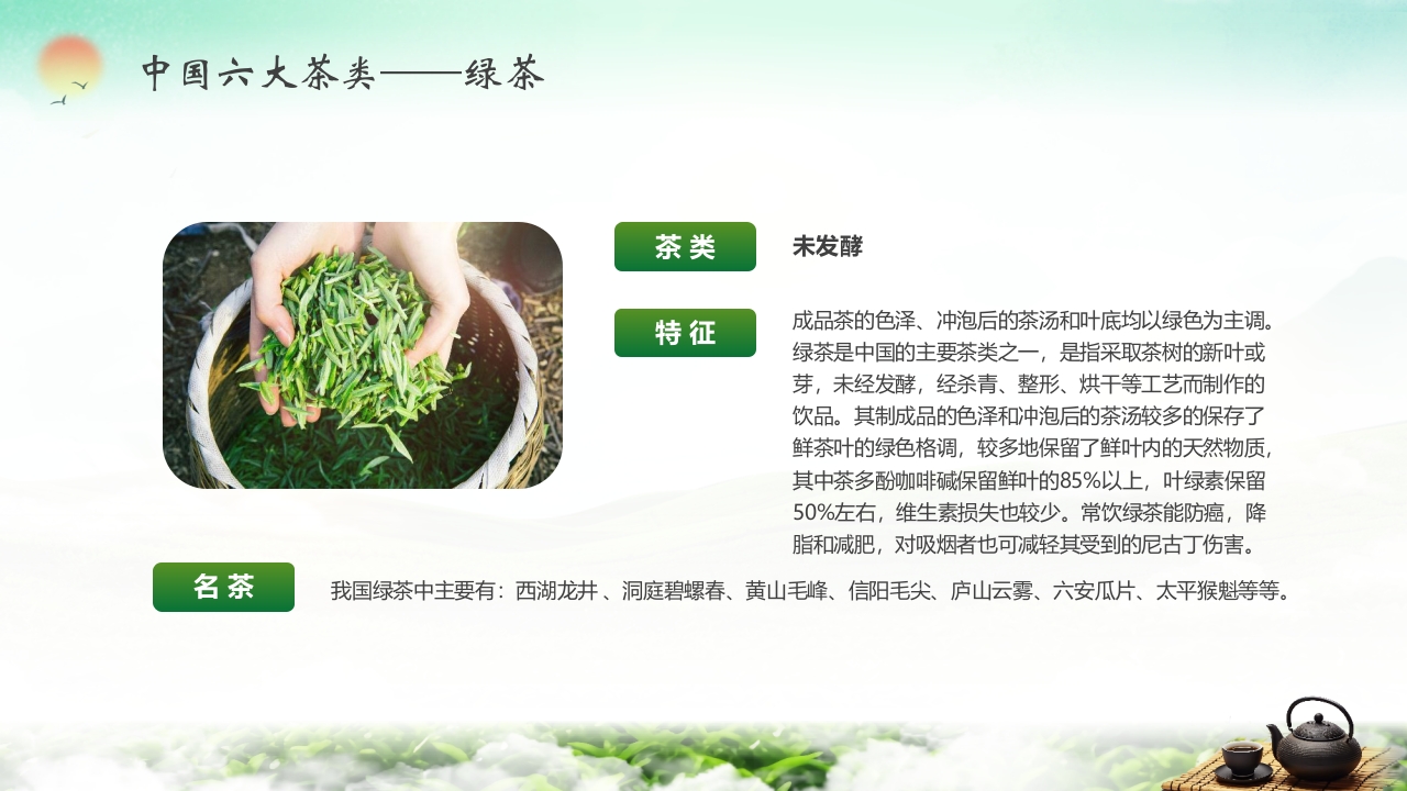 “茶道天然品味不凡”茶叶相关知识培训介绍PPT课件5