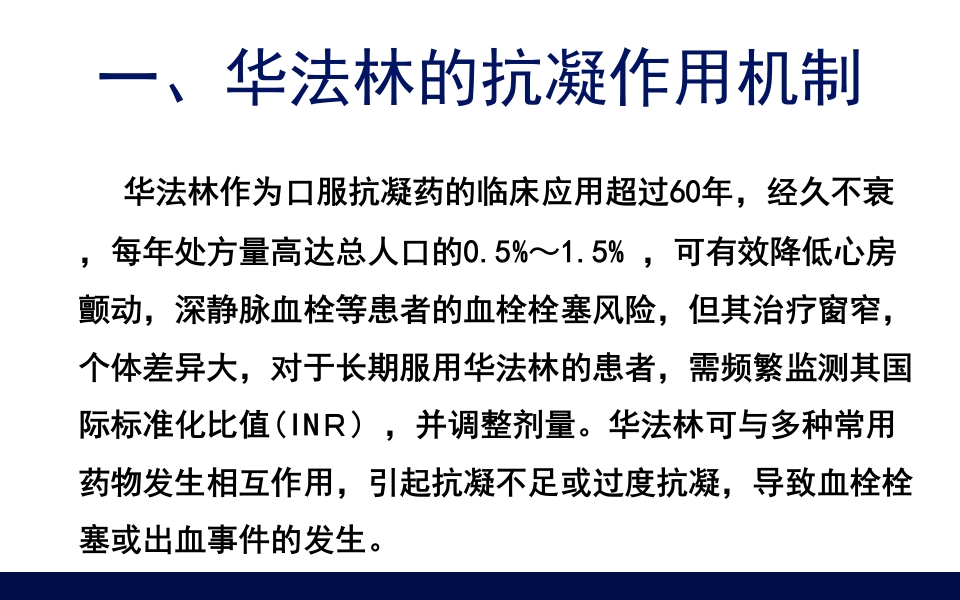 抗凝药物的合理使用PPT课件24