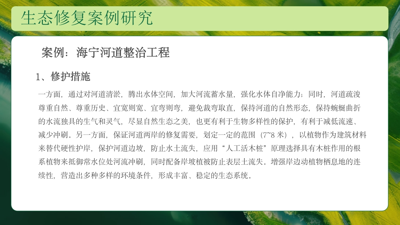 生态修复培训保护生态技术培训PPT课件25