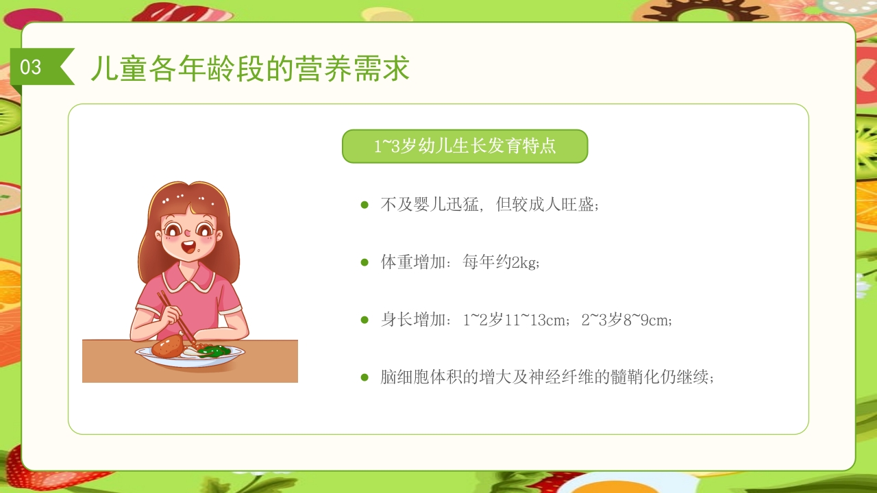 儿童膳食营养健康饮食知识培训PPT课件20