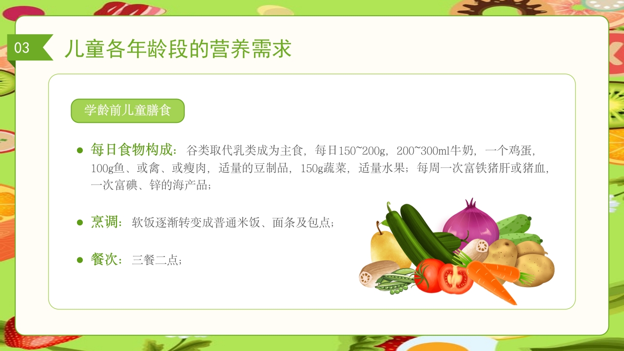 儿童膳食营养健康饮食知识培训PPT课件28