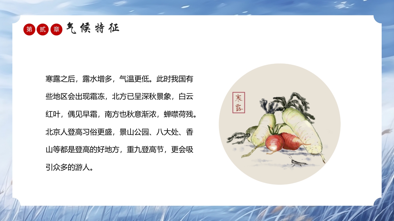中国风传统节气寒露介绍PPT课件10