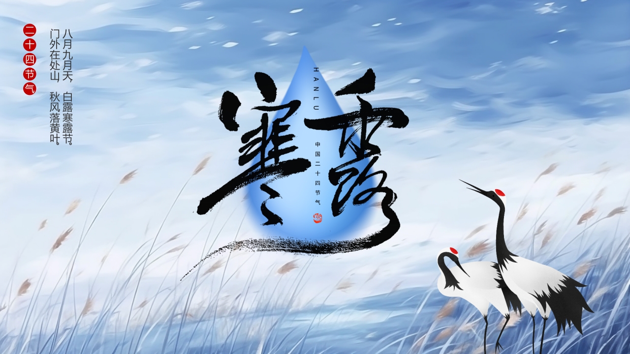 中国风传统节气寒露介绍PPT课件20