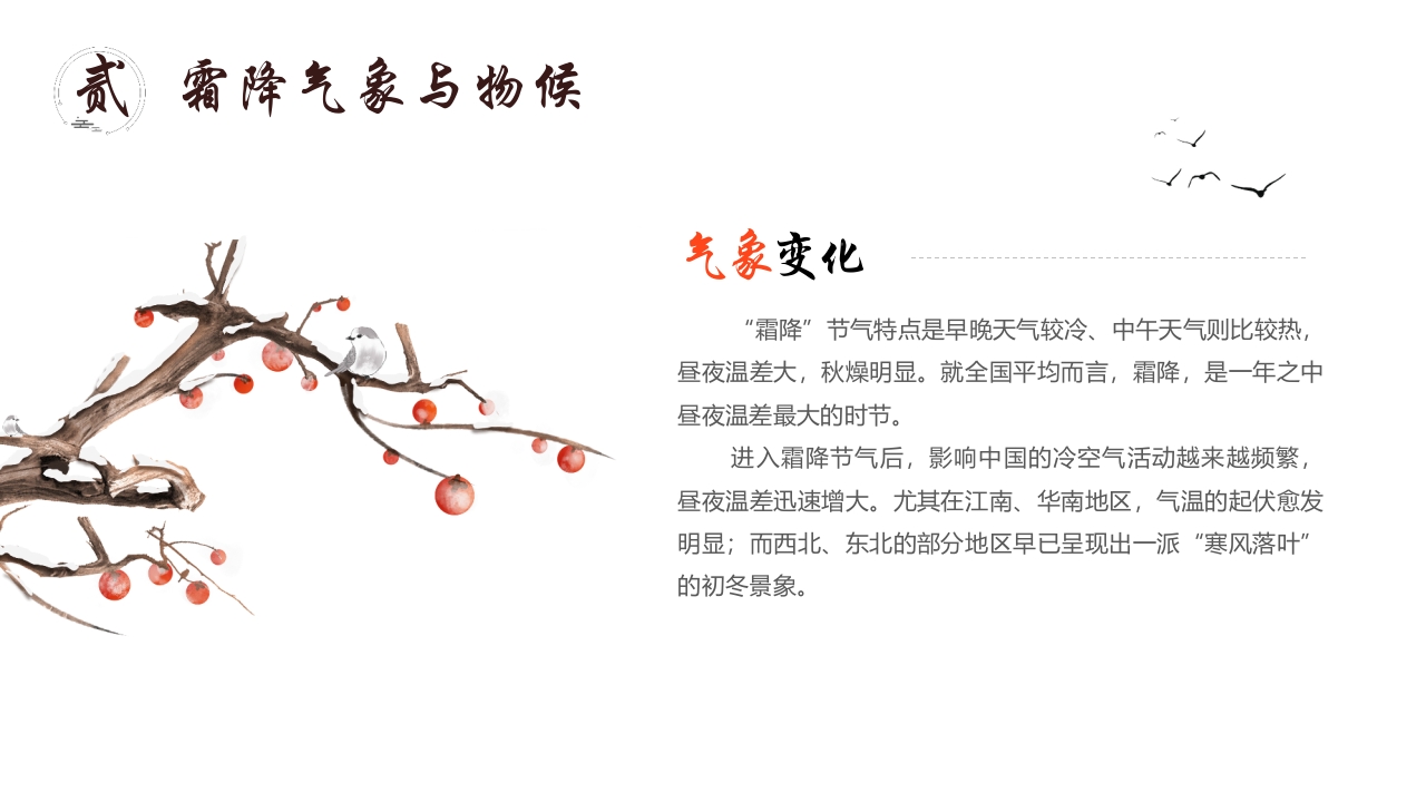 “霜降柿子红时至秋日终”霜降节气介绍PPT课件10