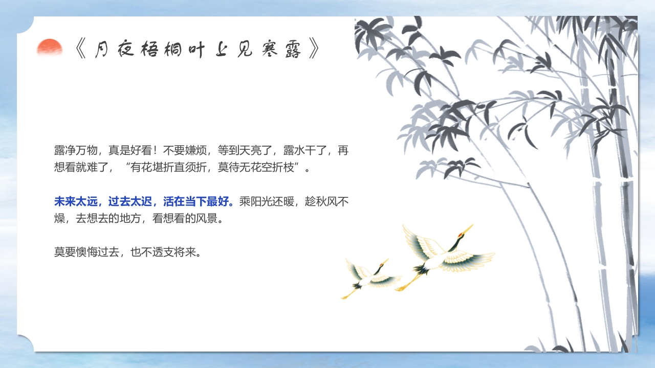 二十四节气之中国风寒露养生知识教育PPT课件12