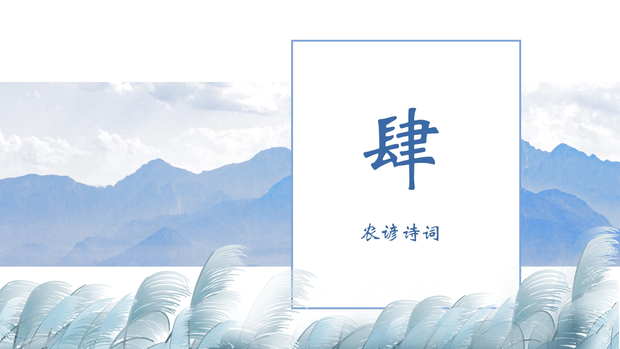 水芦苇背景的霜降传统节气介绍PPT课件14