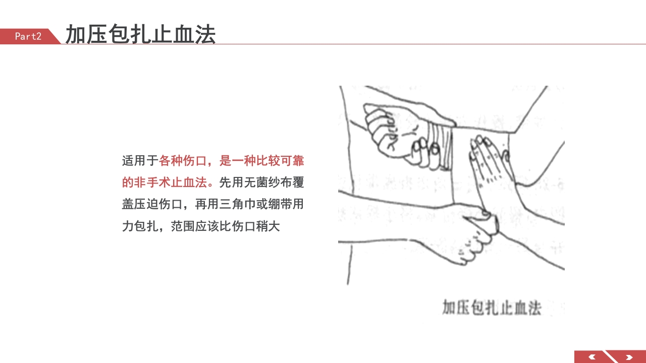 外伤急救包扎技术培训PPT课件14