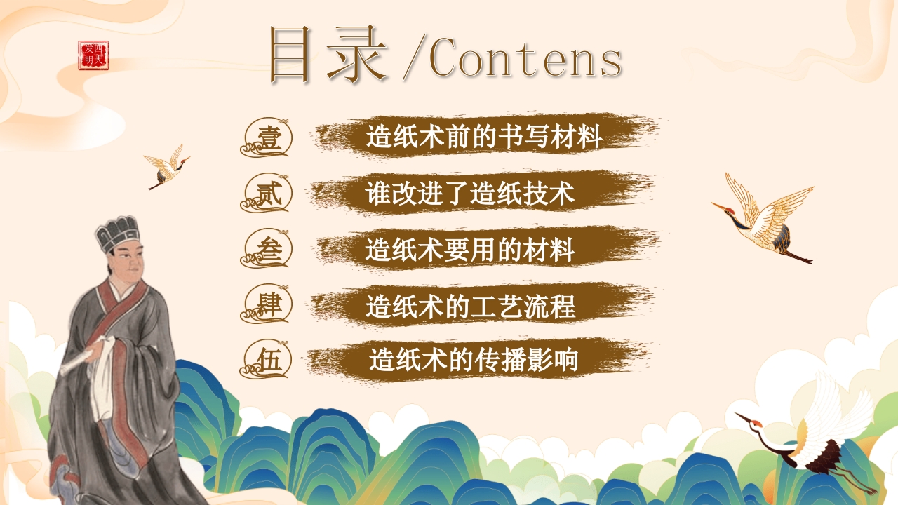 中国古代四大发明之造纸术PPT课件2
