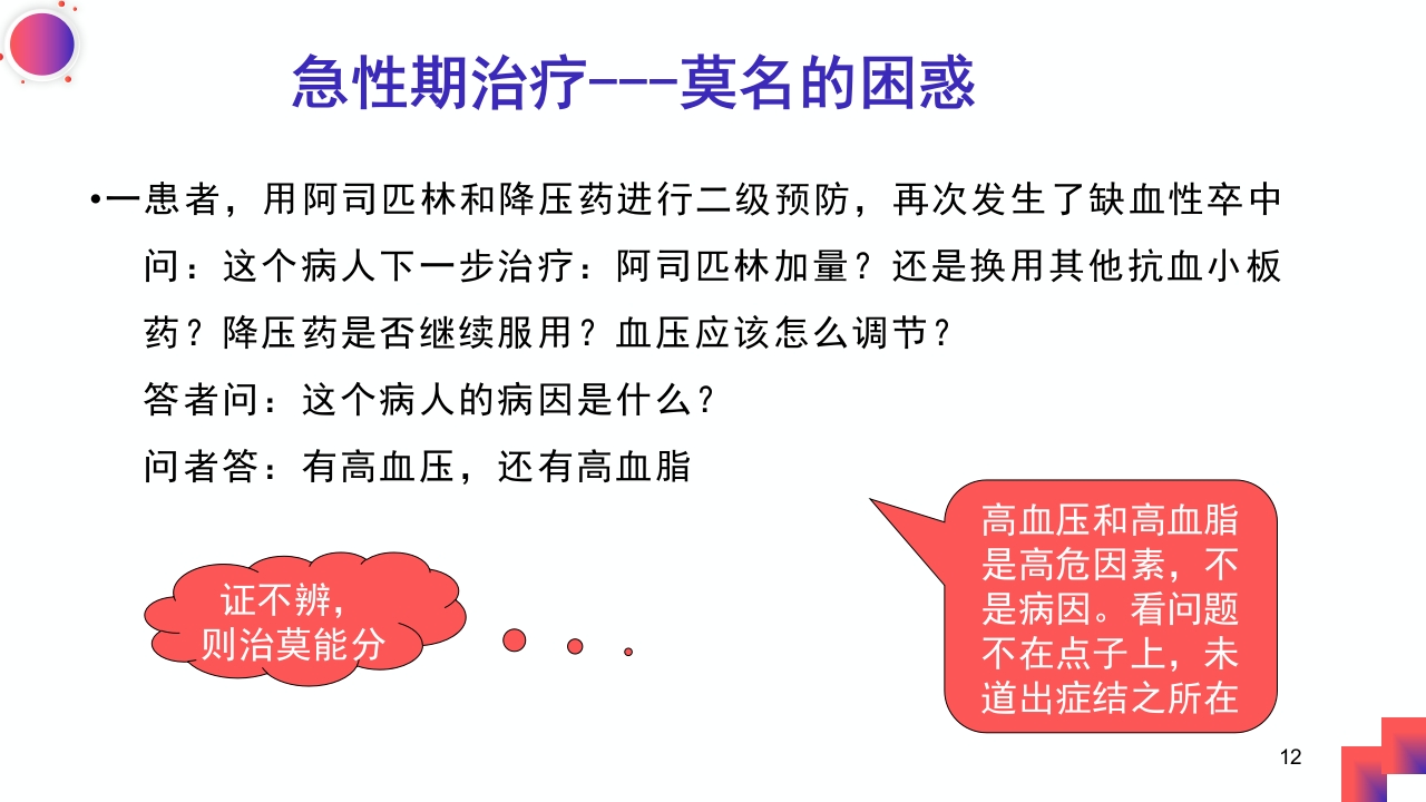 动脉粥样硬化性脑梗死PPT课件12