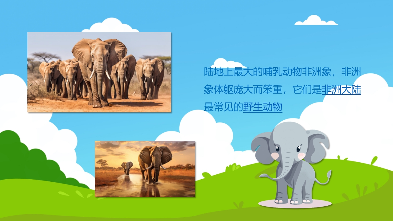《草原上的动物》幼儿园小班科学活动PPT课件5