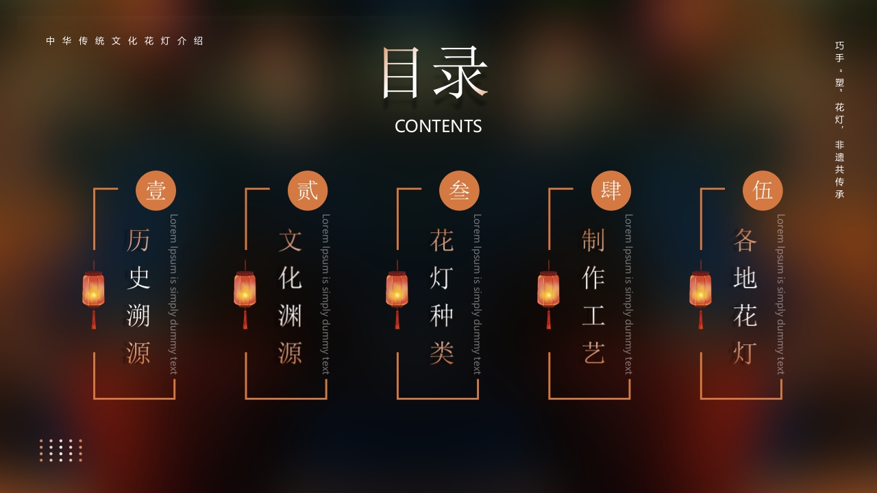 《非遗花灯》中华传统文化花灯介绍PPT课件2