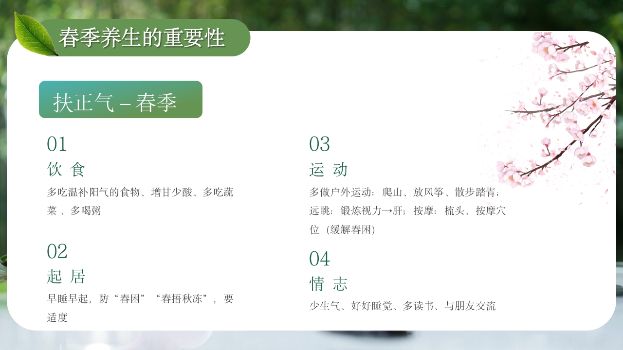 春季养生PPT课件16