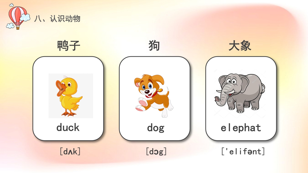 《常用英语单词》小学英语公开课培训PPT课件30