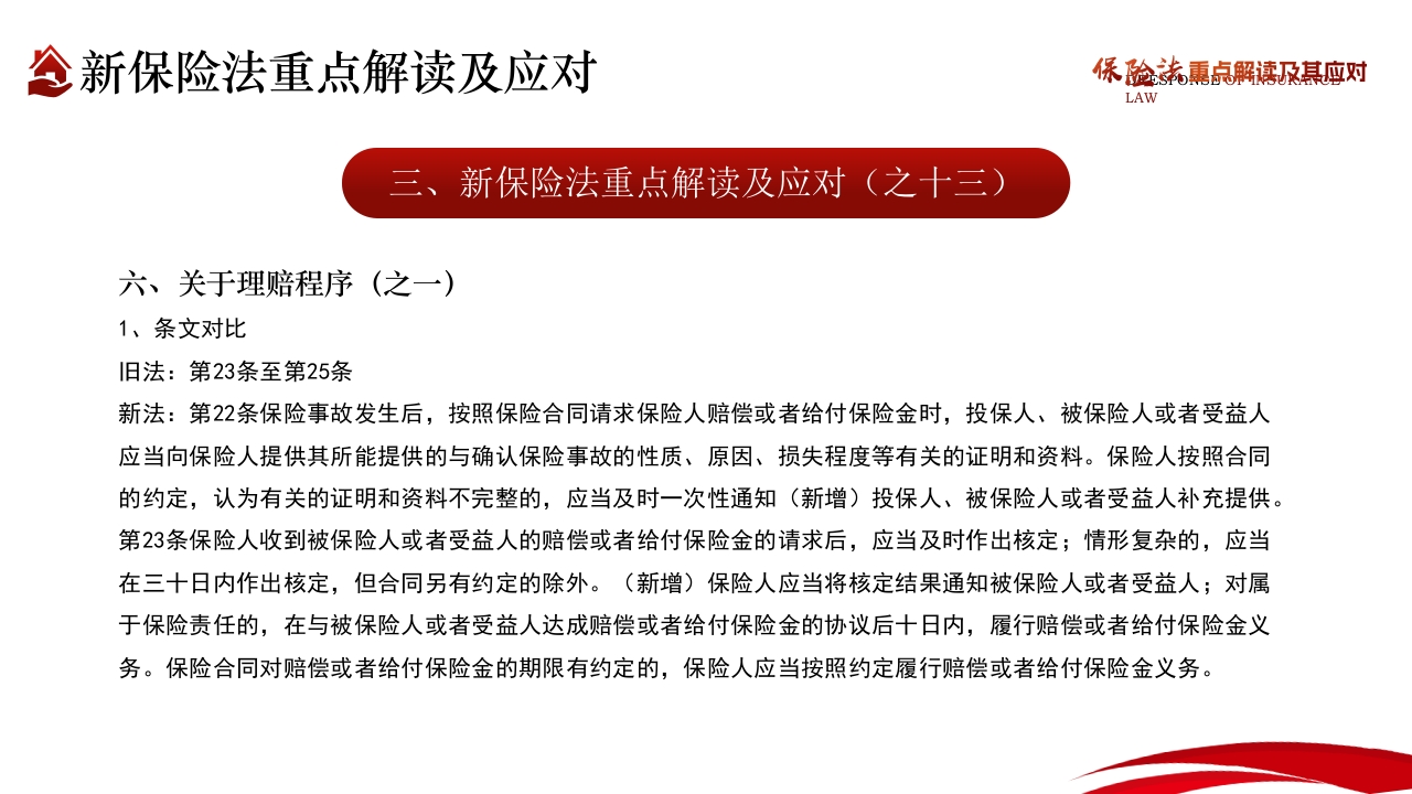 保险法重点解读及其应对PPT课件31