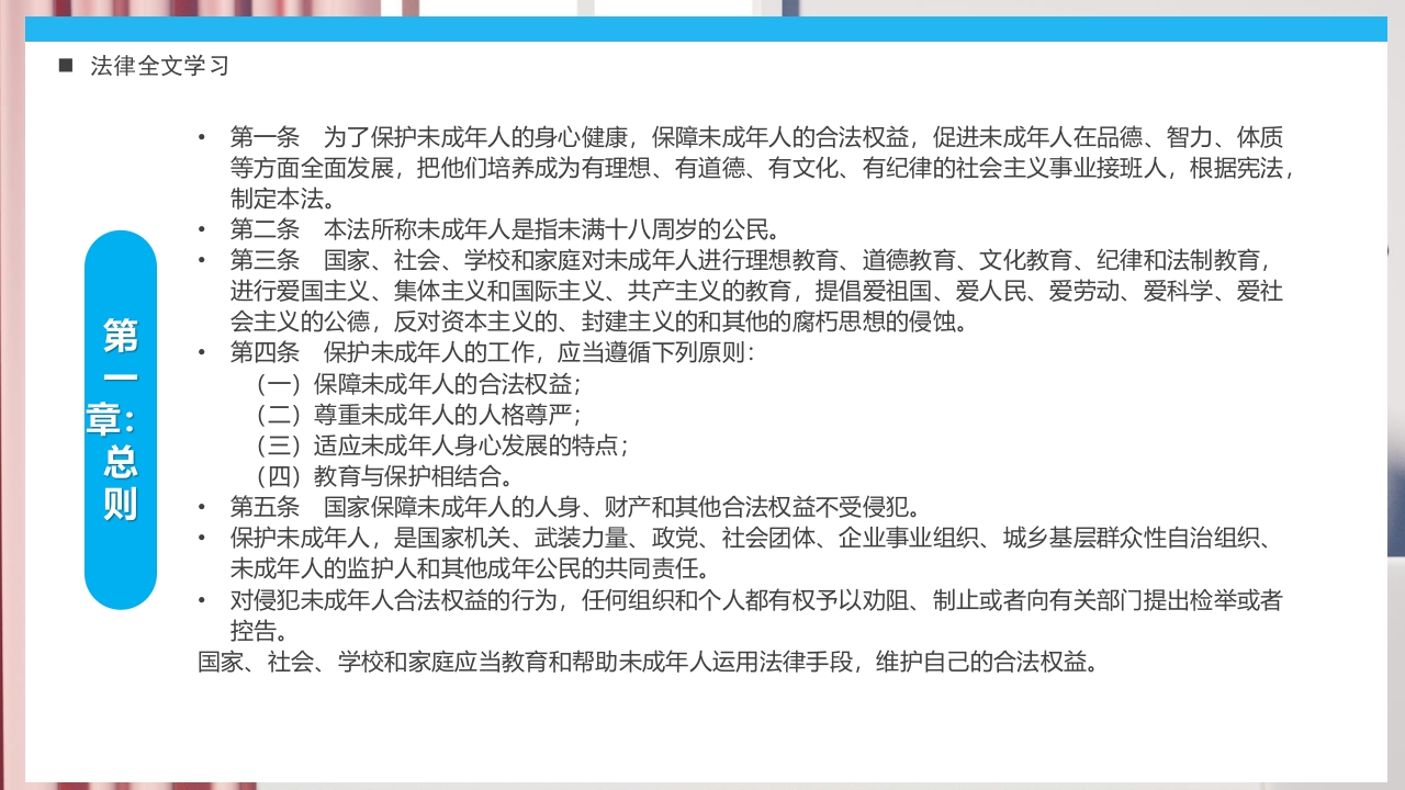 《关爱未成年人关爱祖国花朵》未成年人保护法PPT课件7
