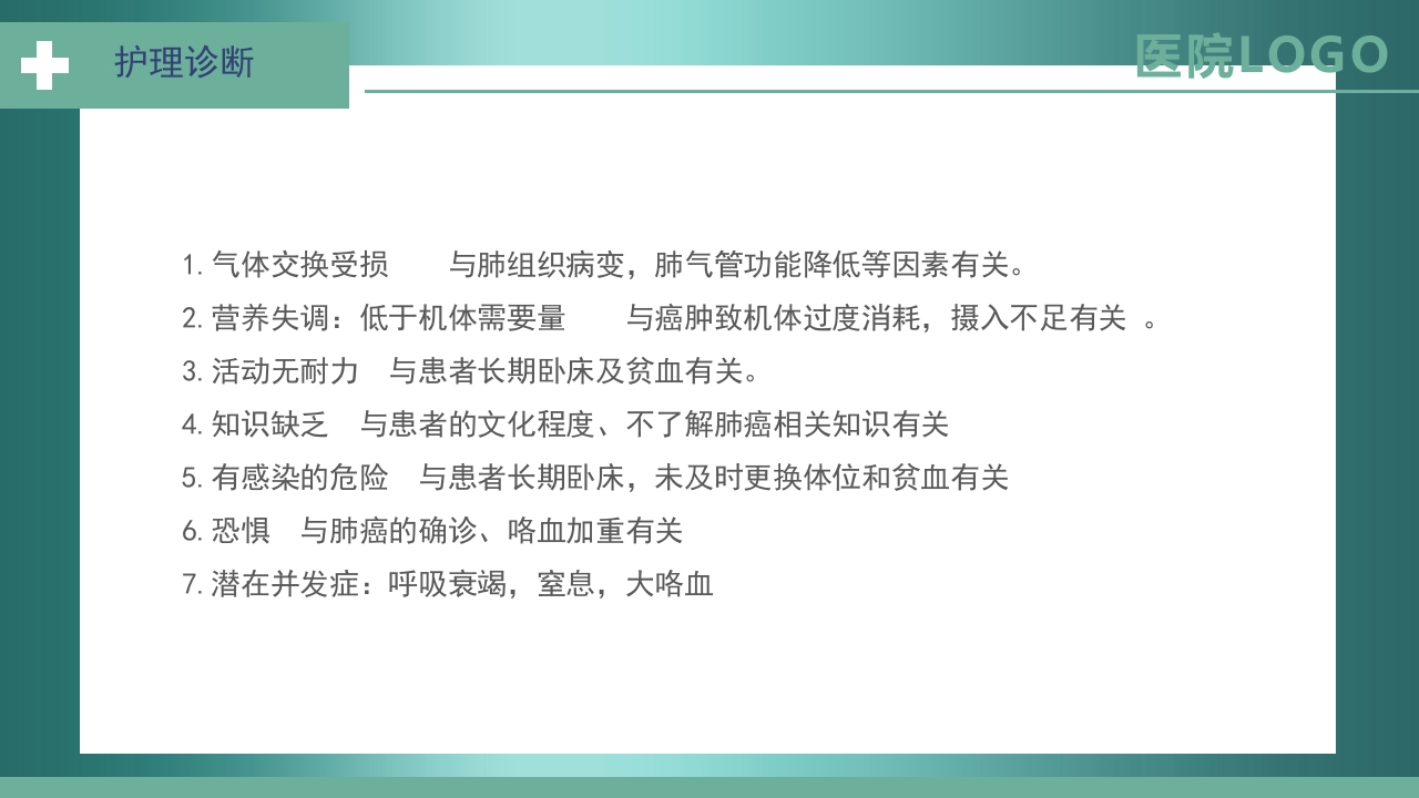 肺癌护理查房PPT课件12