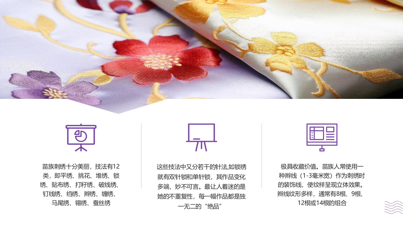 贵州苗绣非遗宣传PPT课件10