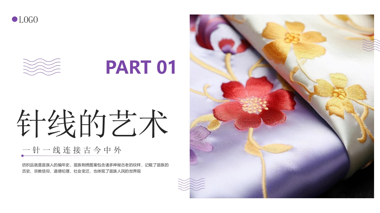 贵州苗绣非遗宣传PPT课件3