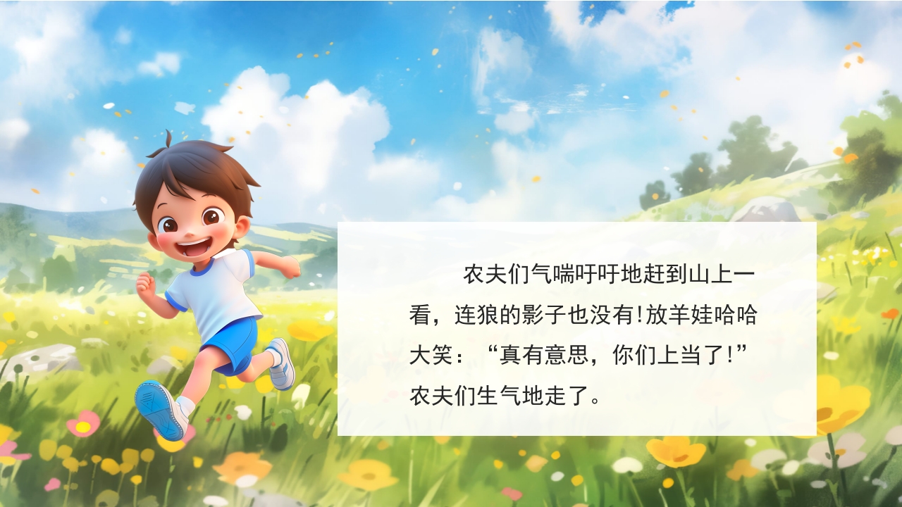 《狼来了》儿童绘本故事PPT课件5