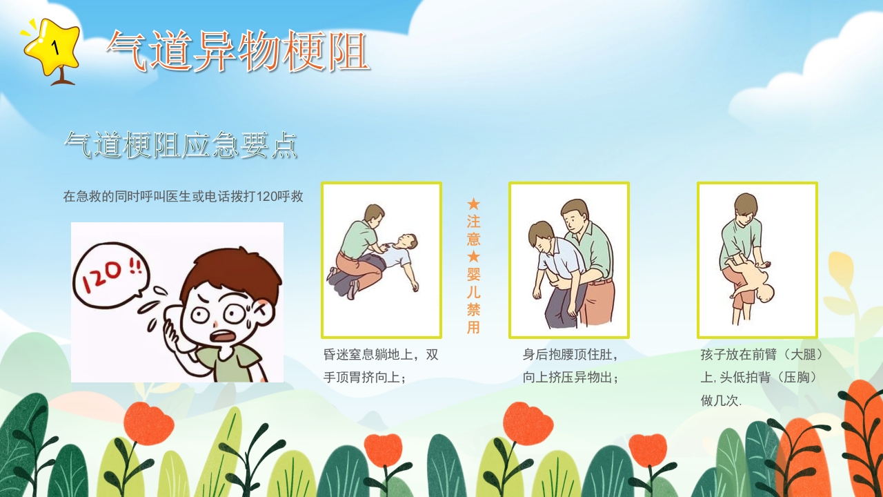 小学生常用急救知识培训PPT课件7
