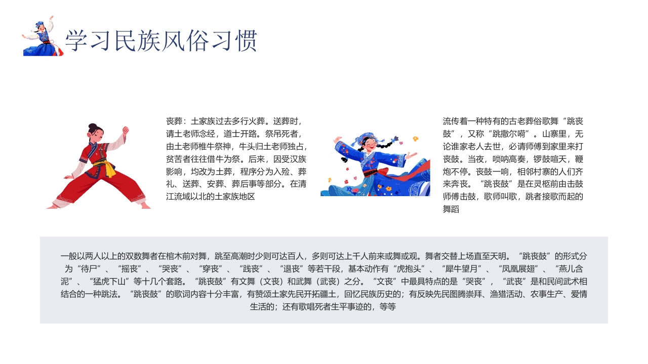 民族风“土家族文化之旅”民族文化介绍PPT14