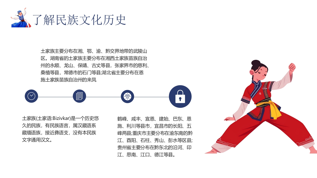 民族风“土家族文化之旅”民族文化介绍PPT4